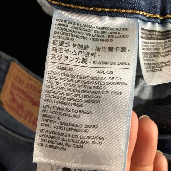 Levi's Blue Story 721 High Rise Skinny Jeans size 32x30 - Picture 7 of 16